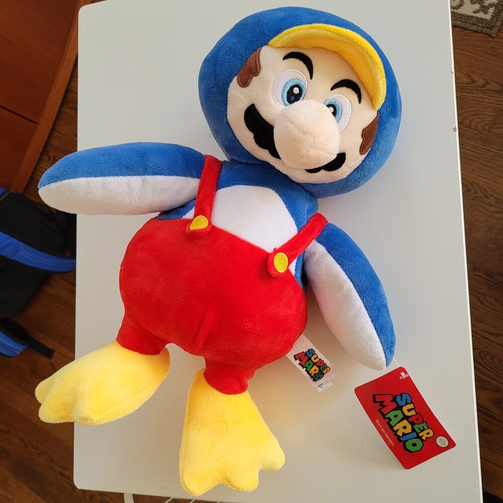 NWT Nintendo Super Mario Bros Penguin Suit 12" Plush Stuffed Doll